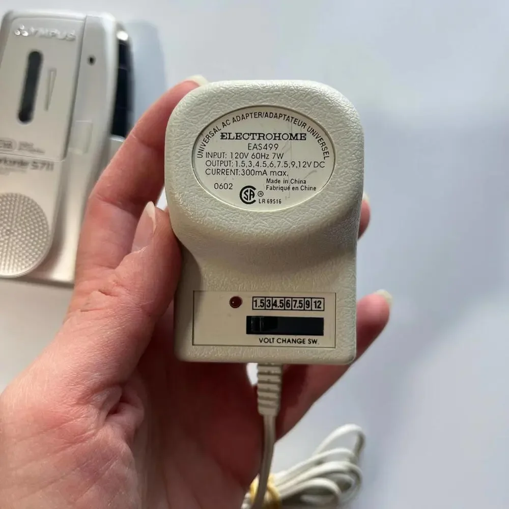 Olympus Pearlcorder S711 Microcassette Voice Recorder VCVa Tested Working - Picture 7 of 7